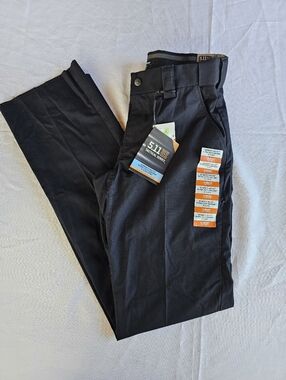 511 Tactical Pants Womens 10 Black PDU Class A Canvas Utility Workwear Unhemmed
